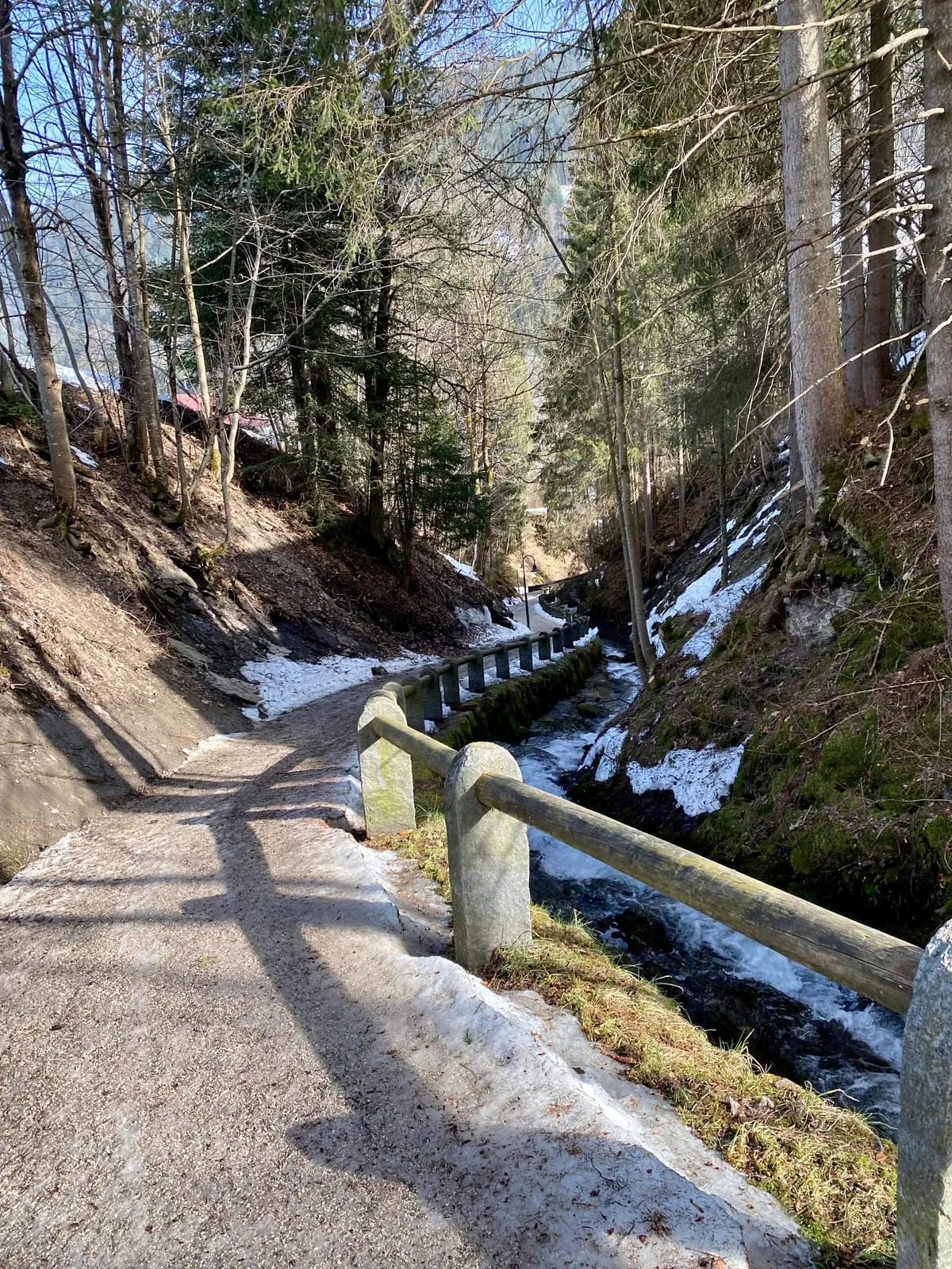 Weg hinunter zur Breitach