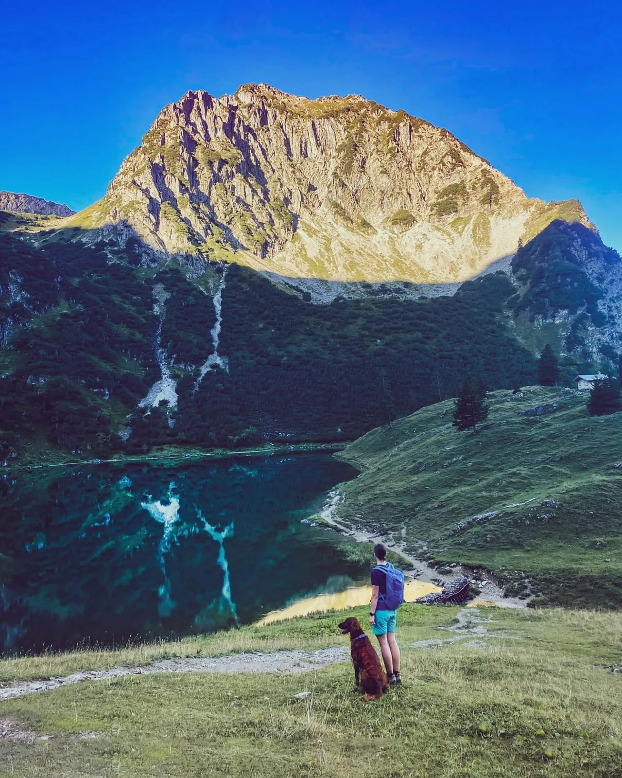 Gaisalpsee mit Blick auf das Rubihorn