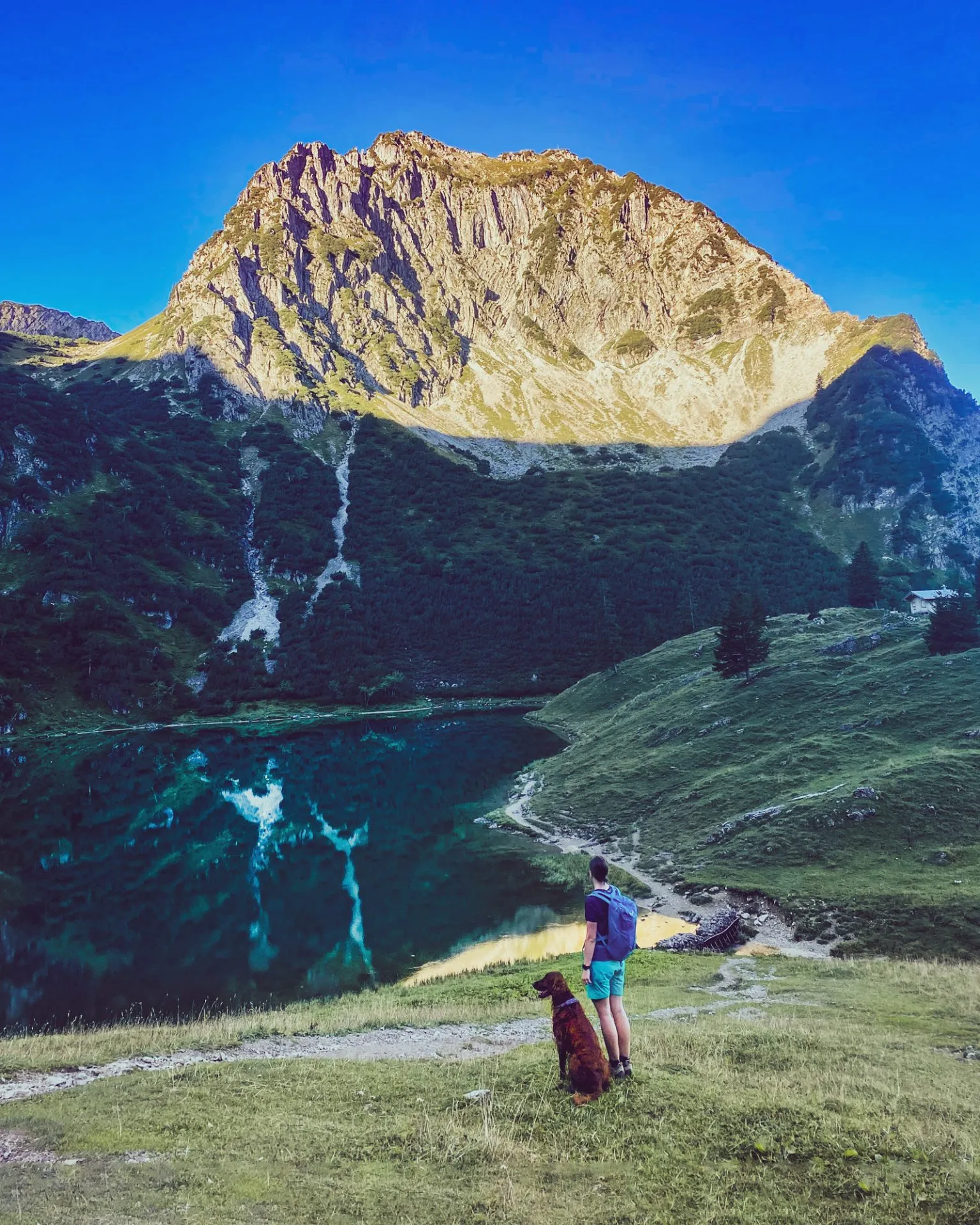 Gaisalpsee mit Blick auf das Rubihorn