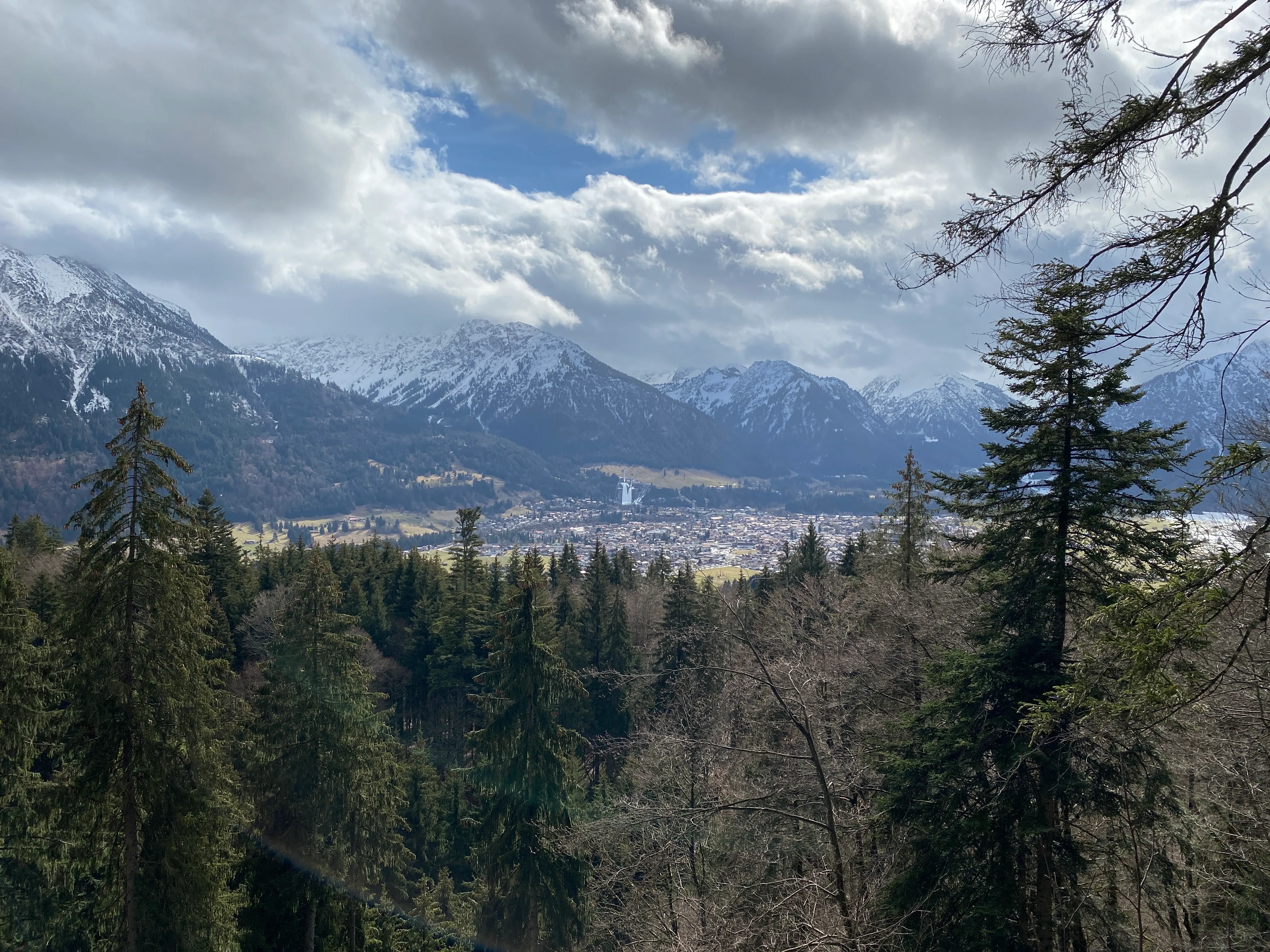 vom Jägerberg mit Aussicht auf Oberstdorf