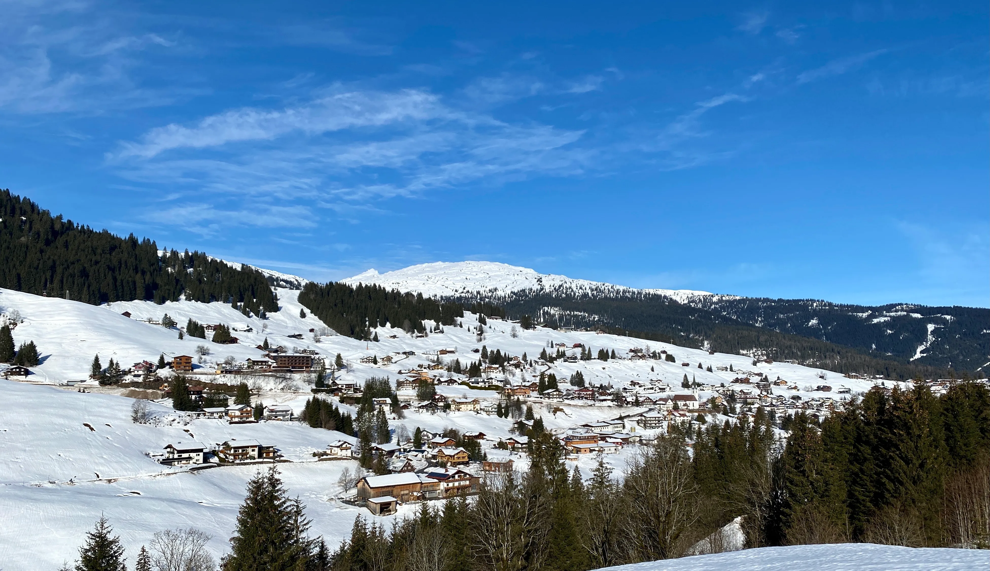 Blick auf Hirschegg